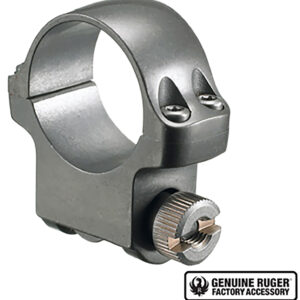 Ruger 90294 4KTG Scope Ring  Silver 1" Medium