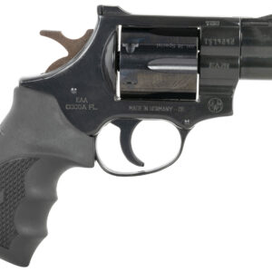 Weihrauch Guns 770125 Windicator  38 Special 6rd 2" Blued Steel Barrel & Cylinder, Compact Blued  Steel Frame w/Exposed Hammer, Ramp Front/Fixed Rear Sights, Finger Grooved Black Rubber Grip