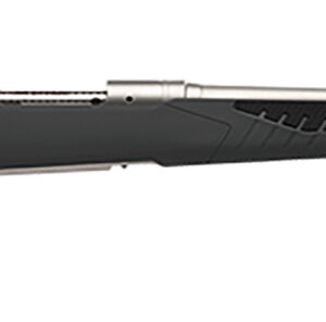 Savage Arms 57051 110 Storm Full Size 6.5x284 Norma 4+1 24" Matte Stainless Button-Rifled Barrel, Matte Drilled & Tapped Stainless Steel Receiver, AccuStock Matte Gray Synthetic Stock, Right Hand