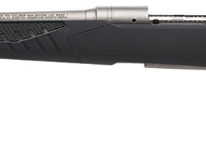 Savage Arms 57085 110 Storm Full Size 223 Rem 4+1 22" Matte Button-Rifled Barrel, Matte Drilled & Tapped Stainless Steel Receiver, AccuStock Matte Gray Synthetic Stock, Left Hand