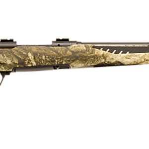 Savage Arms 57000 110 Predator Full Size 22-250 Rem 4+1 24" Matte Black Fluted, Threaded Barrel, Matte Black Carbon Steel Receiver, Fixed AccuStock w/AccuFit Mossy Oak Terra Synthetic Stock