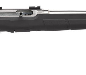 Savage Arms 47216 A22 FSS Full Size 22 LR 10+1 22" Matte Sporter Barrel, Matte Drilled & Tapped Stainless Steel Receiver, Matte Black Fixed Synthetic Stock, Right Hand