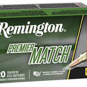 Remington Ammunition 21486 Premier Match 308Win 175gr Sierra MatchKing BTHP 20 Per Box/10 Case