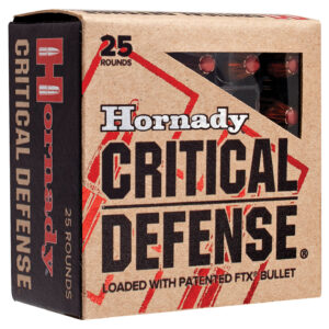 Hornady 90311 Critical Defense  38Special+P 110gr Hornady Flex Tip eXpanding 25 Per Box/10 Case