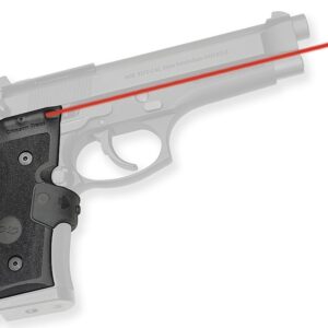 Crimson Trace 0119201 Lasergrips  Mil-Spec Fits Beretta 92/96/M9, Red Laser Black Polymer