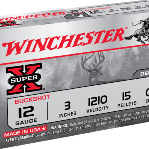 Winchester Ammo XB12300VP Super X  12Gauge 3" 15Pellets 00Buck Shot 15 Per Box/10 Case *Value Pack