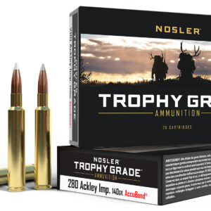 Nosler 60043 Trophy Grade  280Ackley Improved 140gr Nosler AccuBond 20 Per Box/10 Case