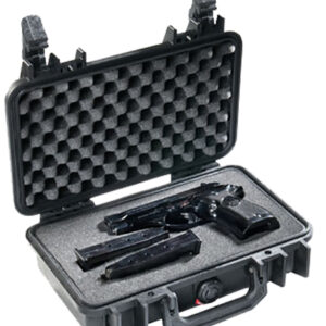 Pelican 1170000110 Protector Case Black Polypropylene Holds Handgun
