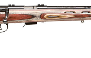 Savage Arms 92745 93 BRJ Full Size 22 WMR 5+1 21" Matte Black Heavy Spiral Fluted Barrel, Matte Black Carbon Steel Drilled & Tapped Receiver, Royal Jacaranda Monte Carlo Laminate Stock, Right Hand