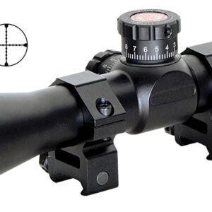 Truglo TG8504BT Tru-Brite Xtreme Compact Tactical 4x 32mm Obj 20.79 ft @ 100yds FOV 1" Tube Black Finish Mil-Dot