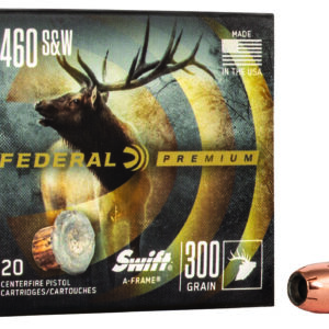 Federal P460SA Premium  460S&W Mag 300gr Swift A Frame 20 Per Box/10 Case