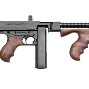 Thompson T1B 1927A-1 Deluxe 45 ACP Caliber with 16.50" Barrel, 20+1 Capacity Stick Magazine, Blued Metal Finish, Walnut Removable Fixed Stock & Wood Grip Right Hand