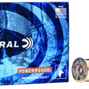 Federal F13100 Power-Shok Magnum 12Gauge 3" 1 7/8oz 00BuckShot 5 Per Box/50 Case