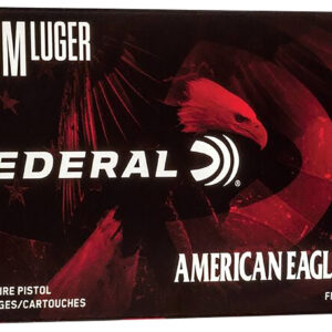 Federal AE9AP American Eagle Handgun 9mmLuger 124gr Full Metal Jacket 50 Per Box/20 Case
