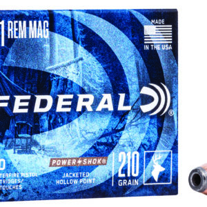 Federal C41A Power-Shok Handgun 41RemMag 210gr Jacketed Hollow Point 20 Per Box/25 Case