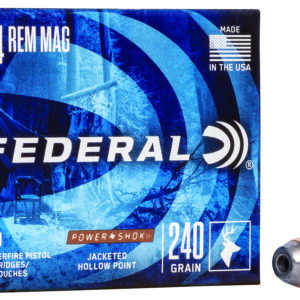 Federal C44A Power-Shok Handgun 44RemMag 240gr Jacketed Hollow Point 20 Per Box/25 Case