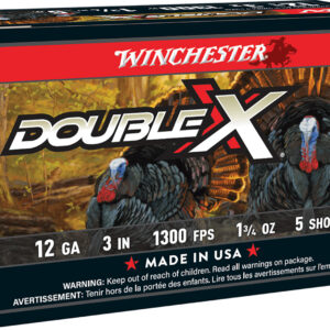 Winchester Ammo STH1235 Double X High Velocity Turkey 12Gauge 3" 1 3/4oz 5Shot 10 Per Box/10 Case