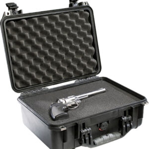 Pelican 1450000110 Protector Case Black Polypropylene Holds Handgun