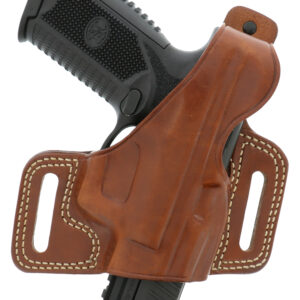 Galco SIL212 Silhouette  OWB Tan Leather Belt Slide Fits 1911 Fits 3.50" Barrel Right Hand