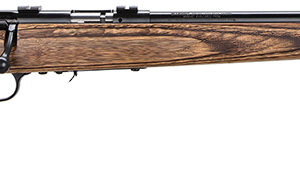Savage Arms 96734 93R17 BV Full Size 17 HMR 5+1 21" Matte Black Heavy Barrel, Matte Black Drilled & Tapped Carbon Steel Receiver, Natural Brown Fixed Laminate Stock, Right Hand