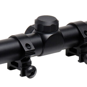 TruGlo TG-853932B Trushot  Black Anodized 3-9x32mm 1" Tube Duplex Reticle w/Rings 3/8" Dovetail