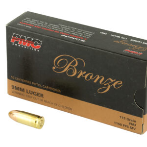 PMC 9A Bronze  9mmLuger 115gr Full Metal Jacket 50 Per Box/20 Case