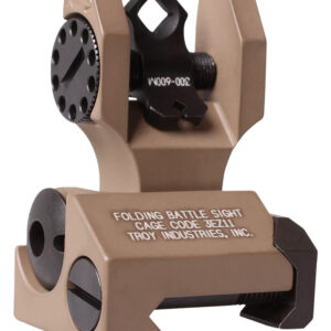 Troy Ind SSIGDOARFFT00 Rear Folding BattleSight Dioptic  Flat Dark Earth Folding for AR-15
