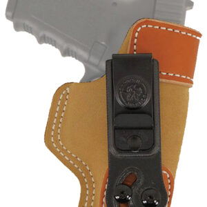 DeSantis Gunhide 106NA80Z0 Sof-Tuck  IWB Tan Leather/Suede Belt Clip Fits Glock 17 Right Hand