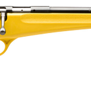 Savage Arms 13805 Rascal  Youth 22 LR 1rd 16.13" Matte Black Sporter Barrel, Matte Black Carbon Steel Receiver, Yellow Fixed Synthetic Stock, Right Hand