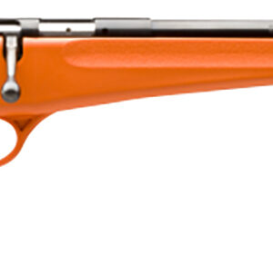 Savage Arms 13810 Rascal  Youth 22 LR 1rd 16.13" Matte Black Sporter Barrel, Matte Black Carbon Steel Receiver, Orange Fixed Synthetic Stock, Right Hand