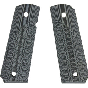 Pachmayr 61001 Tactical Grip Checkered Black & Gray G10 Panels for 1911