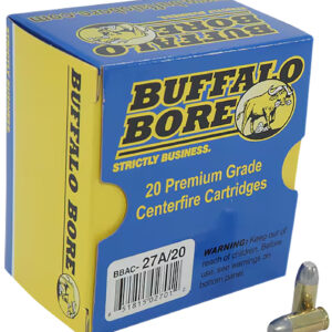 Buffalo Bore Ammunition 27A20 Personal Defense Strictly Business 380ACP +P 100gr Hard Cast Flat Nose 20 Per Box/12 Case
