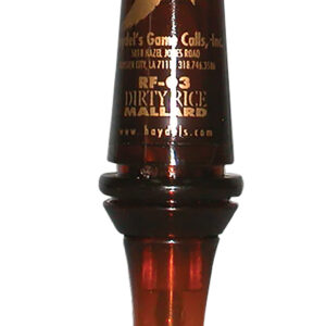 Haydel's Game Calls RF03 Dirty Rice  Open Call Double Reed Mallard Sounds Attracts Ducks Brown Plastic