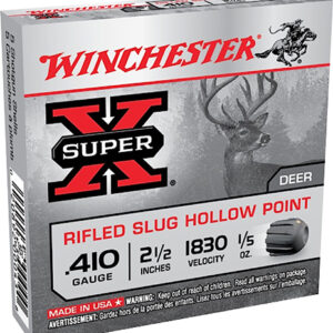 Winchester Ammo X41RS5VP Super X  410Gauge 2.50" 1/5oz Rifled Slug Shot 15 Per Box/10 Case *Value Pack