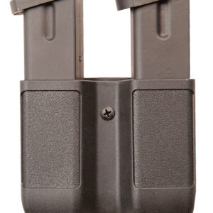 Blackhawk 410610PBK Double Mag Case  Black Polymer Belt Clip Compatible w/ Double Stack 9mm/10mm/40/45/357