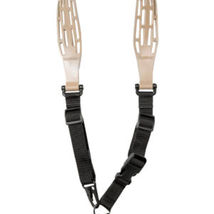 Limbsaver 12140 Tactical Sling Tan w/ Black Strap Nylon 48" OAL 1" W & Adjustable One-Two Point Design