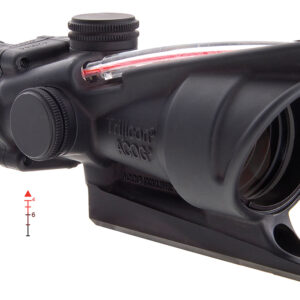 Trijicon 100213 ACOG  Black Hardcoat Anodized 4x32mm Illuminated Red Triangle Post Reticle