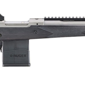 Ruger 6822 Scout  308 Win 10+1 18" Matte Stainless Threaded Barrel, Matte Stainless Steel Receiver w/Picatinny Rail, Black Laminate Adj LOP Stock, Right Hand