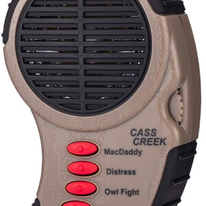 Cass Creek 065 Ergo Electronic  Crow Call, 5 Authentic Calls, Bark Camouflage Finish, Includes Belt Clip