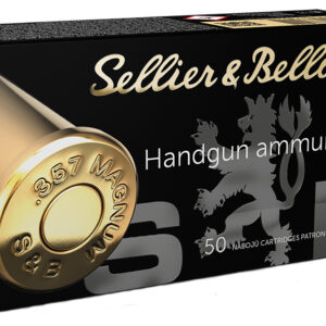 Sellier & Bellot SB357L Handgun  357Mag 158gr Lead Flat Nose 50 Per Box/20 Case