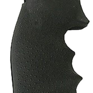 Hogue 46000 OverMolded Monogrip Black Rubber with Finger Grooves for Colt Python