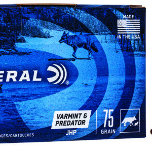Federal AE24375VP American Eagle Varmint & Predator 243Win 75gr Jacketed Hollow Point 40 Per Box/5 Case