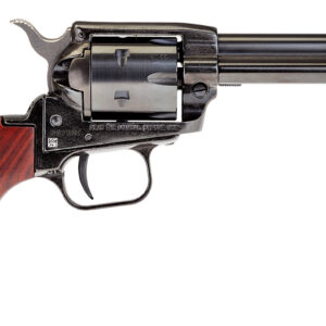 Heritage Mfg RR22B4 Rough Rider  22 LR 6 Shot, 4.75" Black Steel Barrel, Black Zinc Alloy Frame, Black Cylinder Cocobolo Grip, Hammer/Thumb Safety, Exposed Hammer