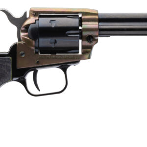 Heritage Mfg RR22MCH4 Rough Rider  22 LR/22 WMR 6 Shot, 4.75" Black Steel Barrel & Cylinder Simulated Case Hardened Zinc Alloy Frame, Camo Laminate Grip, Hammer/Thumb Safety, Exposed Hammer