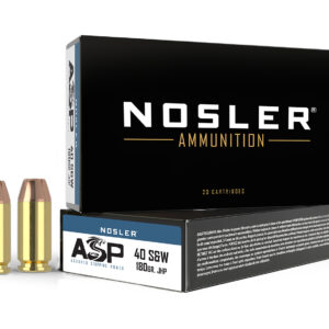 Nosler 51212 Assured Stopping Power Handgun 40S&W 180gr Jacketed Hollow Point 50 Per Box/10 Case