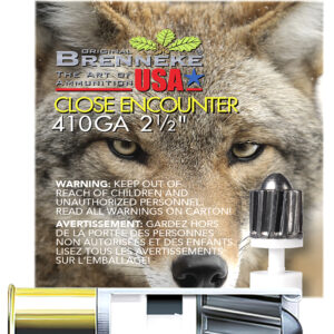 Brenneke SL4102CE Close Encounter Home Defense 410Gauge 2.50" 1/4oz Sabot Slug Shot 5 Per Box/90 Case