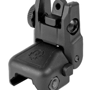 Ruger 90415 Rapid Deploy Rear Sight  Black Ruger SR-22/SR-556/SR-762