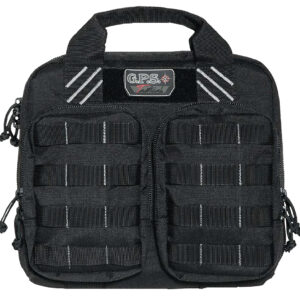 GPS Bags T1412PCB Tactical Double +2 Black 1000D Nylon Teflon Coating Holds 4 Handguns