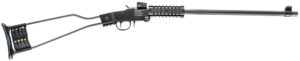 Chiappa Firearms 500092 Little Badger  Full Size 22 LR, 1 Shot 16.50" Black Cerakote Steel Barrel, Black Cerakote Quad Picatinny Receiver, Black Cerakote Wire Frame Stock, Right Hand