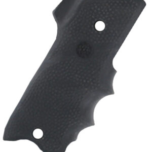 Hogue 82060 Rubber Grip  Black with Finger Grooves & Right Hand Finger Rest for Ruger Mark II, III